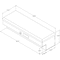 Buyers Products 13X16X47 Inch Diamond Tread Aluminum Lo-Sider Truck Box 1713015 - alternate 2